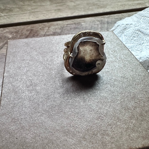 Banana Republic Blue Geode Crystal Ring - Picture 2 of 8